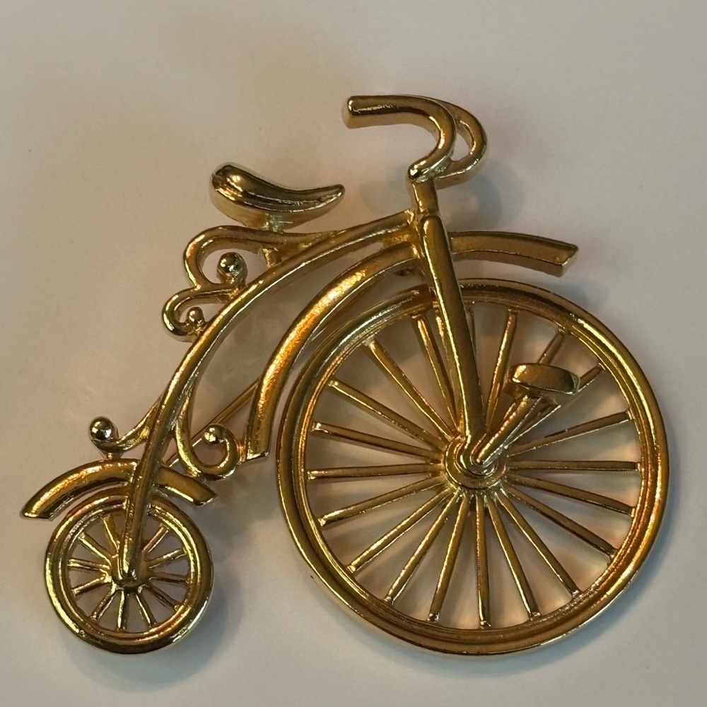 Vintage Unicycle Brooch